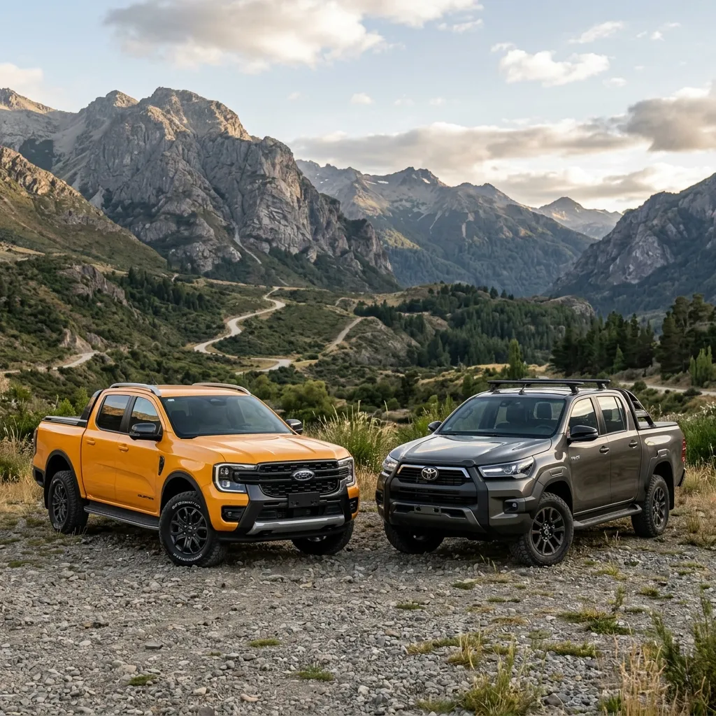 so sánh Ford Ranger và Toyota Hilux